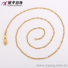 42116 Xuping fashion simple design 18k engagement lady necklace